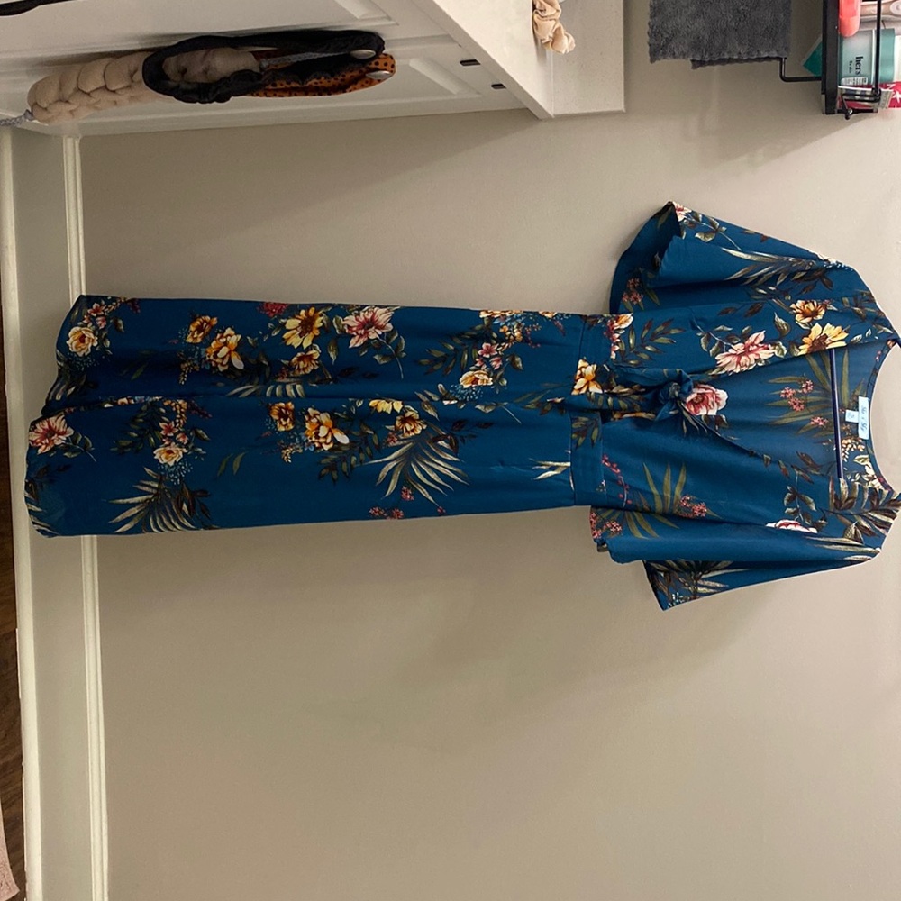 She + Sky floral jumpsuit